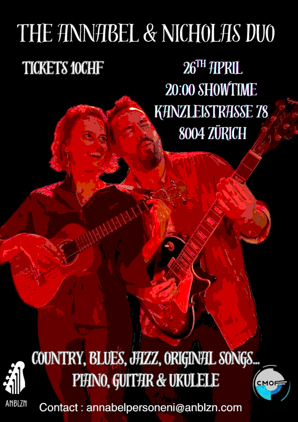 concert flyer annabel and Nickola Duo
